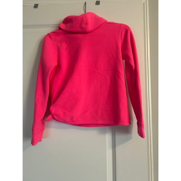 NWT Old Navy Kid's Pink Cowl Neck Fleece Pullover Long Sleeve Size Large (10-12) - Picture 2 of 4